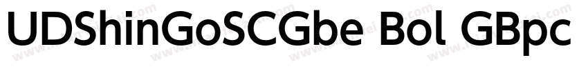 UDShinGoSCGbe Bol GBpc EUC H字体转换